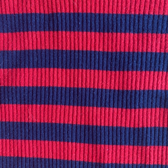 Red & blue stripped long sleeve (ribbed) - Picture 2 of 3